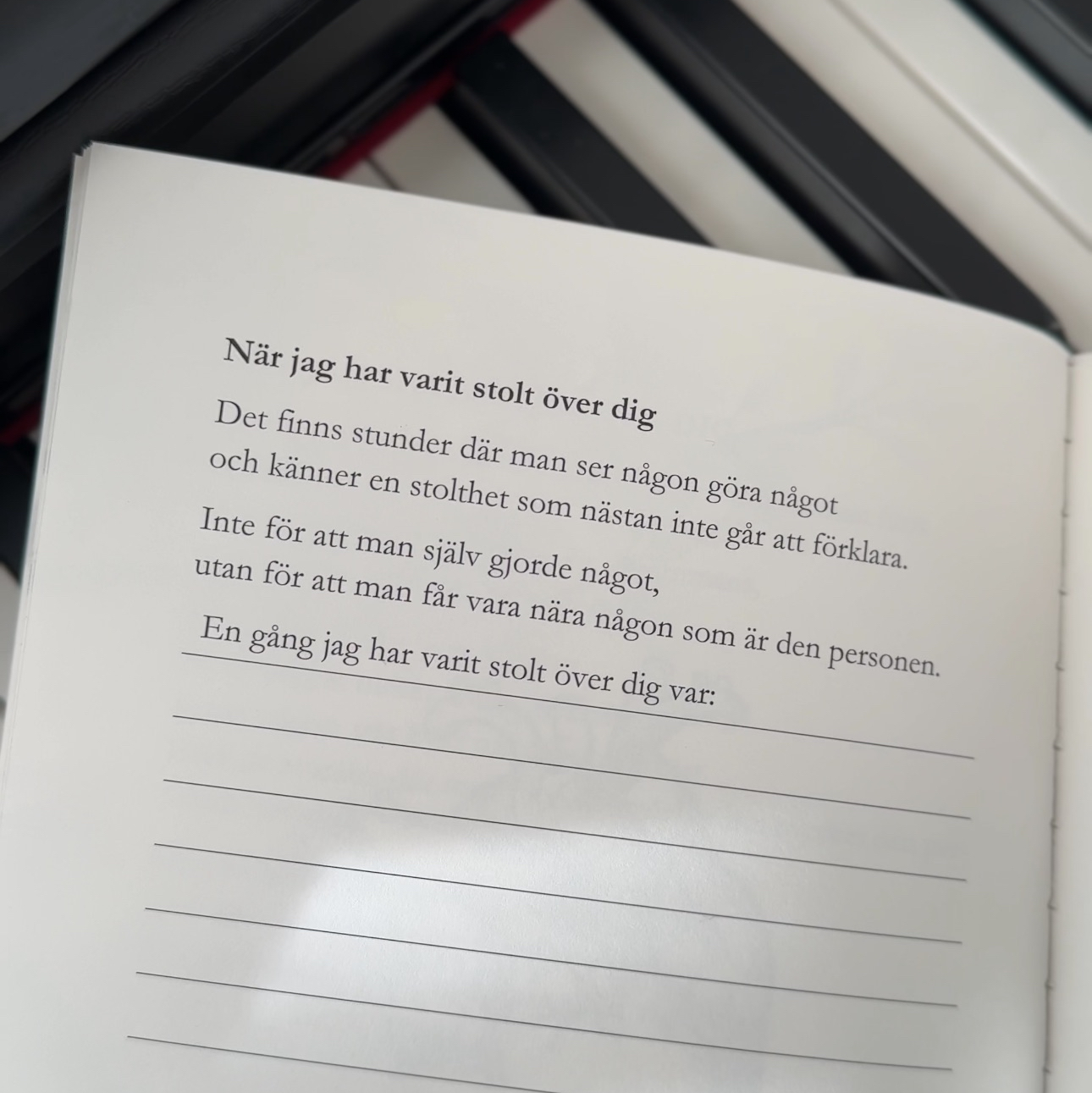 Mina Känslor En bok att fylla i – till någon du älskar